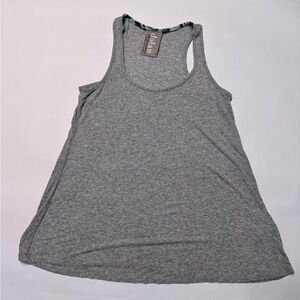 Anthropologie Dolan Tank Top Gray Ribbed Lightweight Loose Small
